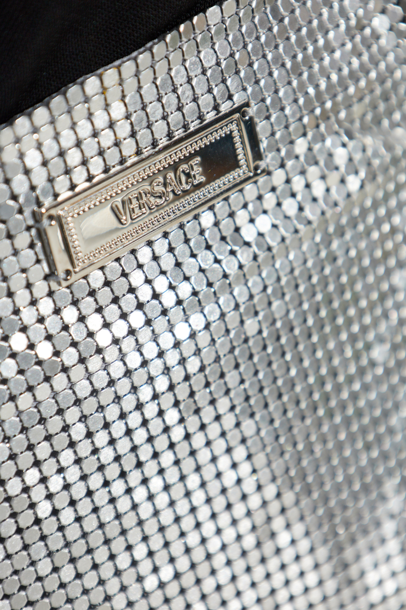 ワンピース VERSACE Women Short Skirts 1014126 1A124971EE10 Silver Versace Versace Allover Knitted Miniskirt | Blue | FARFETCH